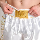 Leone DNA PREMIUM BOXING SHORTS - white